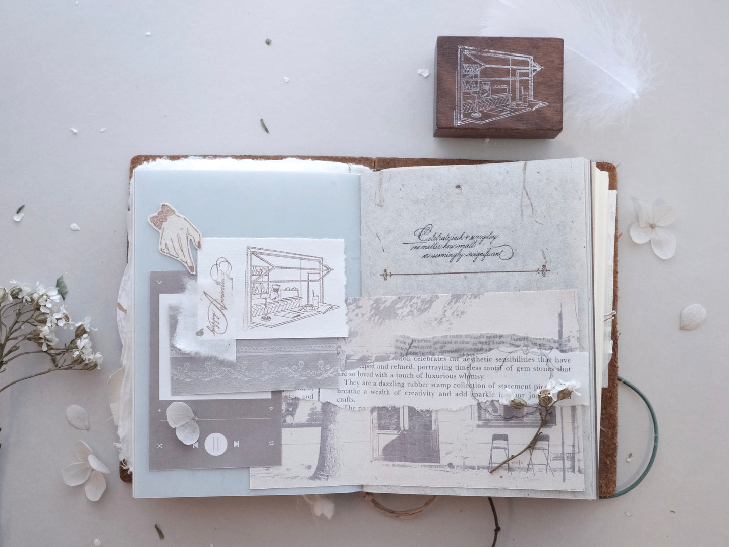 Bon Voyage Handmade Passport Journal in collaboration with Cafe Analog
