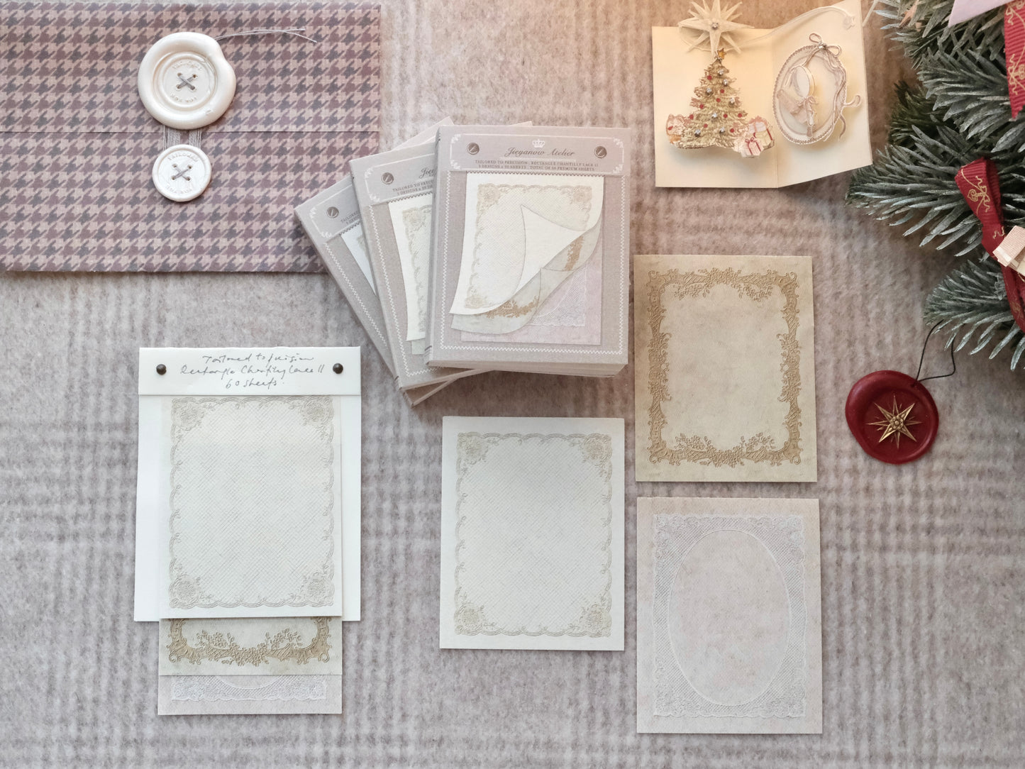 Rectangle Chantilly Lace Memopad