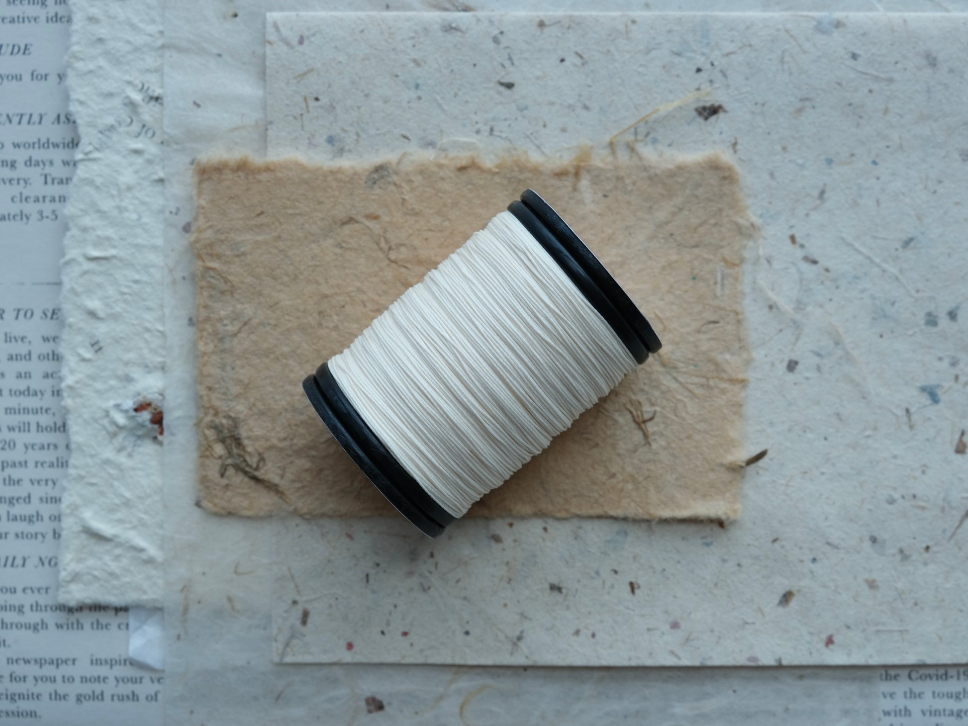 0.34mm Waxed Linen Thread – JIEYANOW ATELIER
